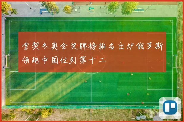 索契冬奥会奖牌榜排名出炉俄罗斯领跑中国位列第十二